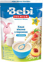 Bebi Каша молочная Премиум Овсяная с персиком 6м+ 200г