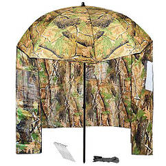Зонт палатка "Дубок" d2.2м  для рыбака 2окна ПВХ
