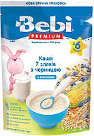 Bebi Каша молочная Премиум 7 злаков с черникой 6м+ 200г