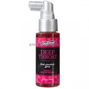 Спрей для глибокого мінету Doc Johnson GoodHead DeepThroat Spray Sweet Strawberry 59 мл