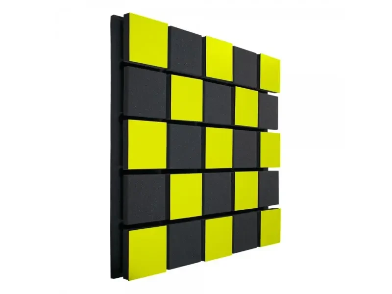 Акустична панель Ecosound Tetras Acoustic Wood Yellow 50х50см 50мм жовтий колір