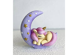 Молд 3Д Единорожек на месяце