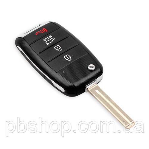 Викидний ключ, корпус під чіп, 4кн DKT0269, KIA, TOY40