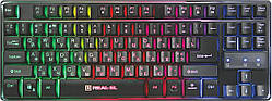 Клавіатура REAL-EL Gaming 8710 TKL Backlit USB black (EL123100030)