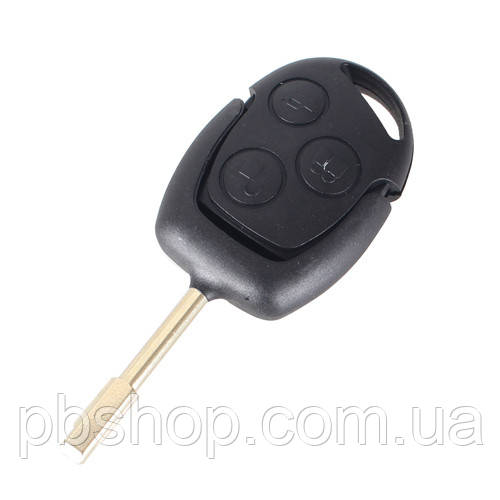 Ключ заготівка, корпус під чіп, 3кн, Ford Mondeo Focus, FO21, 433МГц, фото 1