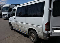 Пороги боковые Mercedes sprinter 901 (мерседес спринтер 901), (96-05) нерж.