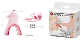 ВІБРОМАСАЖЕР "ELISA"(для оральних ласк) L 70 мм, D 55 мм, світло-рожевий