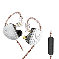 Вакуумные наушники KZ AS16 с микрофоном black проводная гарнитура для спорта