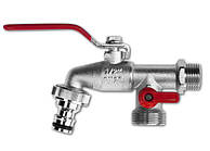 Кран шаровий подвійний BRADAS НР 3/4" (GKK0534)