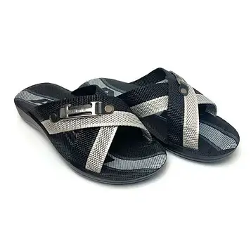 Шльопанці чоловічі чорні палітурка турецькі літні сланці