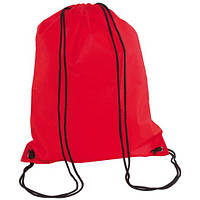 Рюкзак-мешок на шнурках затяжках DOWNTOWN для печати логотипа брендирование спанбонд Красный