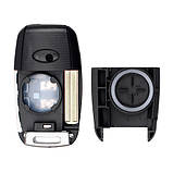 Викидний ключ, корпус під чіп, 4кн DKT0269, KIA, TOY40, фото 2