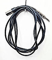 SH Cable SK3.75 BK Готовый микрофонный кабель XLR папа-6,3 стерео, 3,75м.