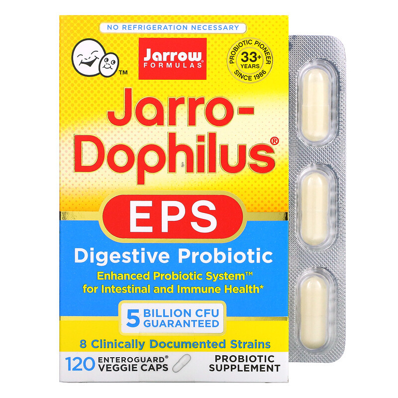 Jarrow Formula, Jarro-Dophilus EPS, 5 мільярдів, 120 рослинних капсул
