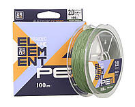 Шнур Zeox Element PE X4 Moss Green 100м #3.5/0.309мм 23.0кг