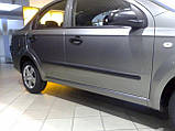 Молдинги на двері для Сhevrolet Aveo T250 седан, ЗАЗ Vida седан 2006+, фото 2