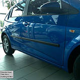 Молдинги на двері для Сhevrolet Aveo T300 5-дверний хетчбек 2011-2017, фото 4