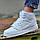 Тільки 37р і 40р! Кросівки жіночі білі високі Джордан модні демісезон (Код: 2038), фото 2