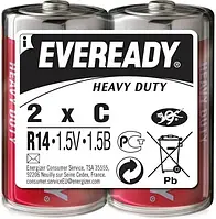 Батарейка солевая EVEREADY Heavy Duty C/R14 (2шт)