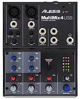 ALESIS MultiMix 4USB Микшерный пульт 2+1