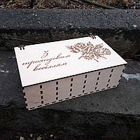 Деревянная коробка шкатулка копилка для денег семейный бюджет