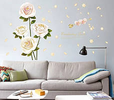 Інтер'єрна наклейка на стіну Троянди