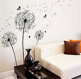 Інтер'єрна наклейка для декору стін Кульбаби, фото 5