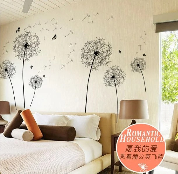 Інтер'єрна наклейка для декору стін Кульбаби, фото 1