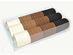 Гумки для волосся з мікрофібри набір 66 шт