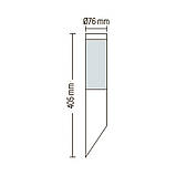 Фасадний Настінний Світильник Horoz "DEFNE-1" Е27 неірж., фото 3