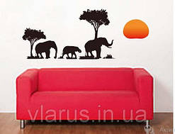 Красива наклейка для прикраси будинку Слони