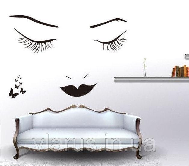 Оригінальна наклейка для декору кімнати Дівчина, фото 1