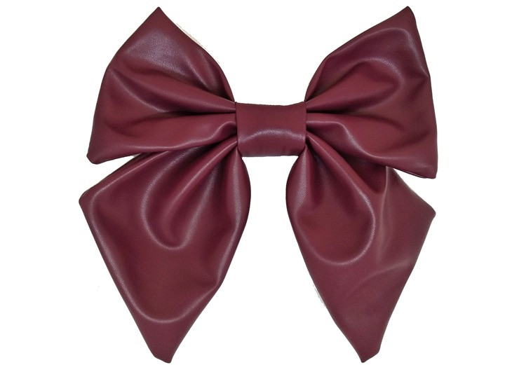 Шпилька Бант з еко шкіри автоматик, фото 1