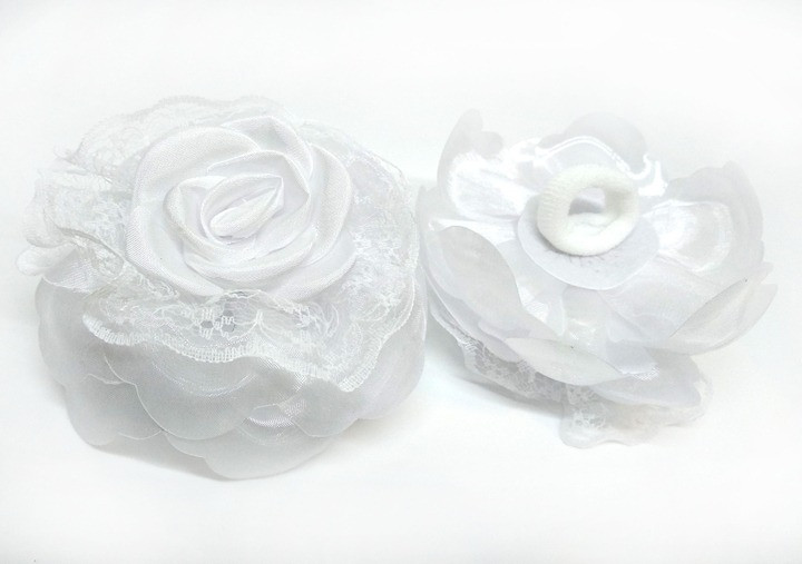 Дитячий гумка бантик Квітка 2 шт, фото 1