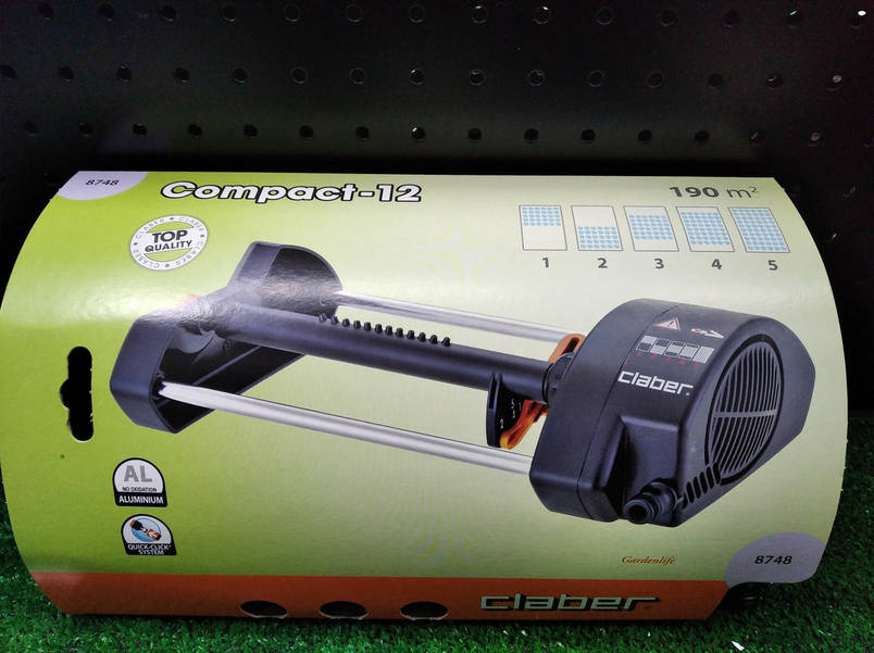 Дощувач Claber 8748 Compact-12 осцилюючий 192 м², фото 3
