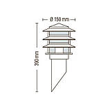 Фасадний Настінний Світильник Horoz "KAYIN-1" Е27 неірж., фото 2