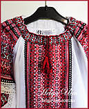 Дитяча туніка вишита, блуза з бавовняним мереживом - 122 р., фото 9