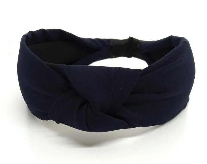 Обруч для волосся у вигляді чалми чорний, фото 1