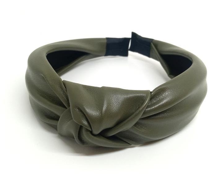 Обруч на голову чалма еко шкіра, фото 1