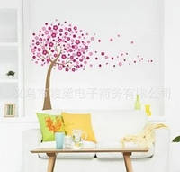 Стильная наклейка для декора интерьера Цветущее дерево