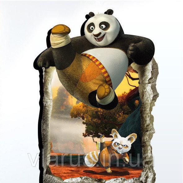 Дитяча наклейка на стіну 3D наклейка на стіну Кунг-фу Панда