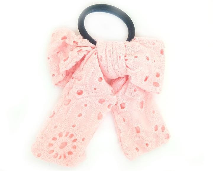 Гумка з бантом персикова Твилли, фото 1