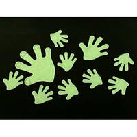 Наклейки фосфорні дитячі Долоньки