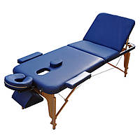 Переносной Массажный стол разборной 1047 NAVY BLUE размер L(195*70*61) Кушетка массажная для косметолога