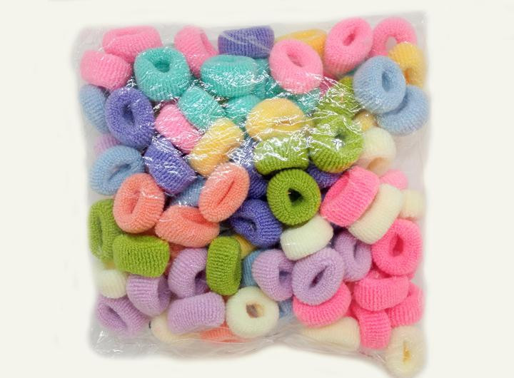 Кольорові гумки для волосся для дівчаток набір, фото 1