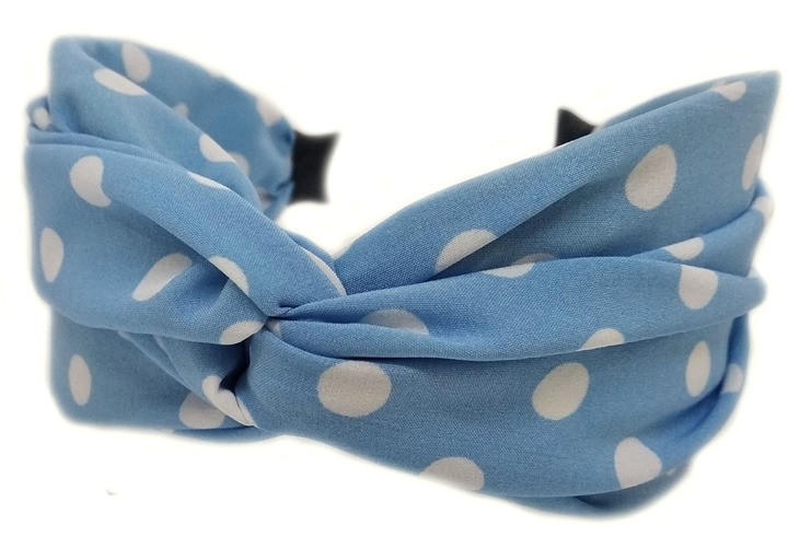 Широкий обруч чалма жіночий в горохи, фото 1