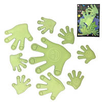 Наклейки дитячі Ладошки фосфорні світлонакопичувальні світяться