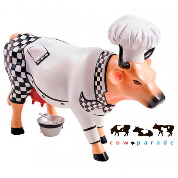Коллекционная статуэтка коровы Chef Cow, Size M 16 х 5 х 11 см. Автор: Alunos da Universidade Estácio de Sá