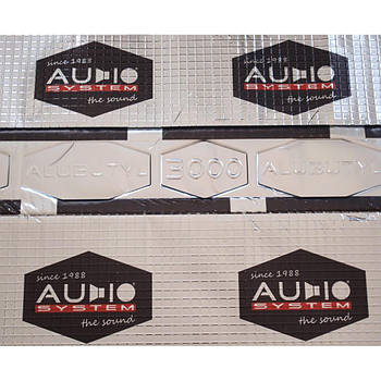 Віброізоляція Audio-System Alubutyl 3000 3 мм 70 см х 50 см