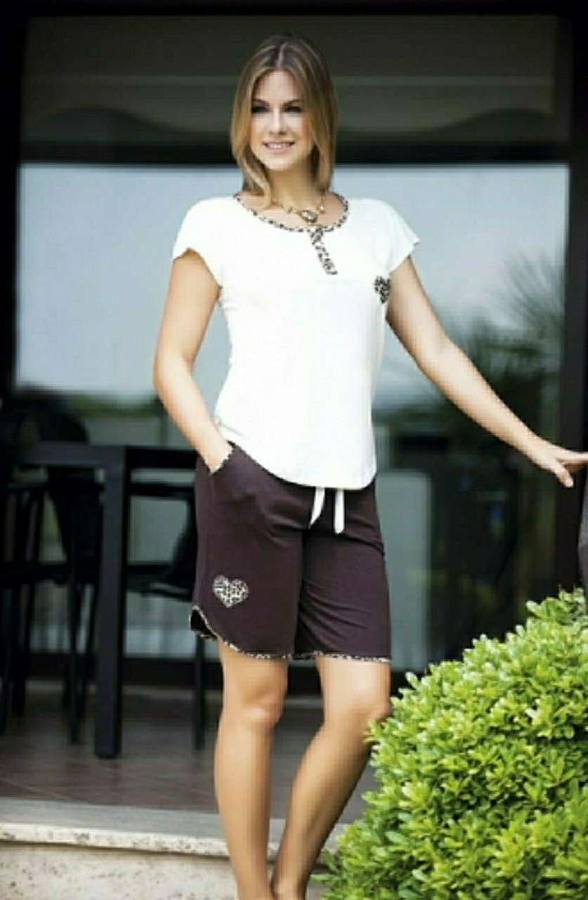 4542 Женский костюм с шортами Shirly S/M